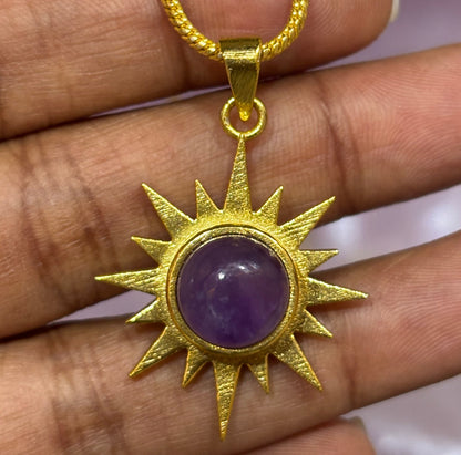 Glam SunCharm Necklace set