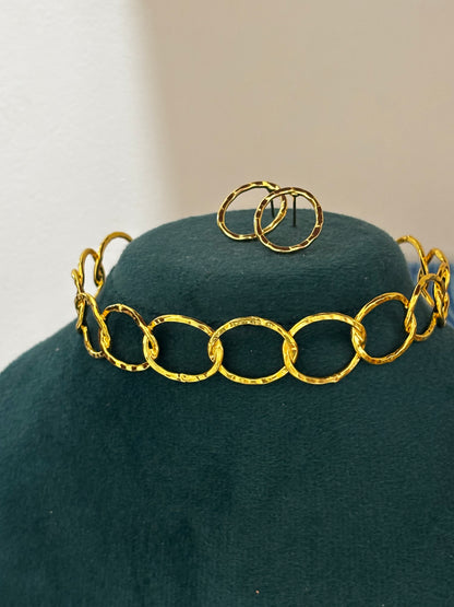 Glam Link Choker set