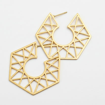 Glam Alice brass earring