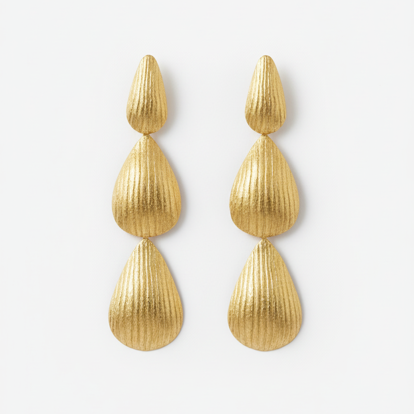 Glam Marvelle Brass earrings