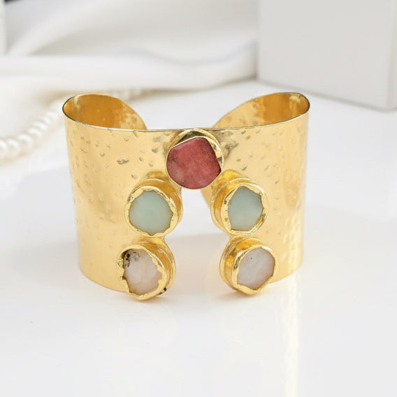 Glam Aurum Stone Hand cuff (Assorted colours)