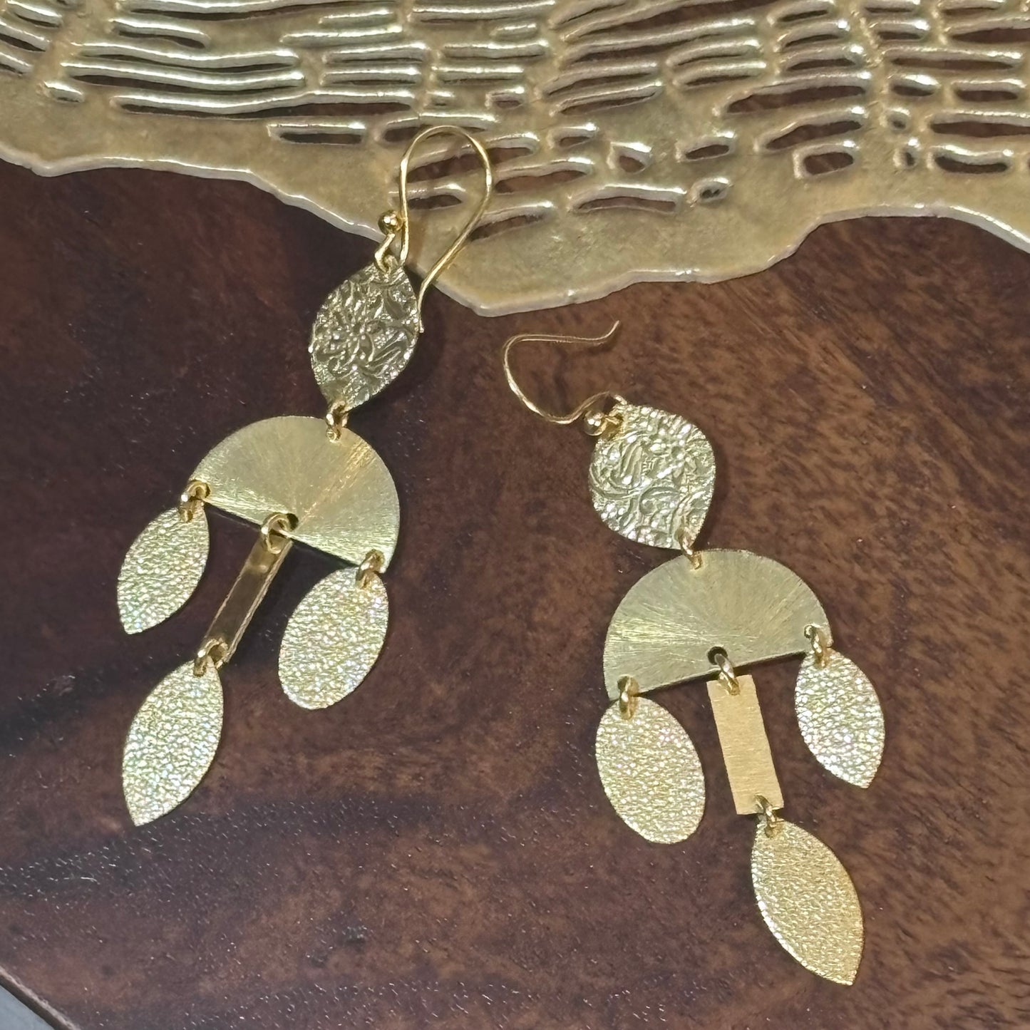 Aurex brass earring