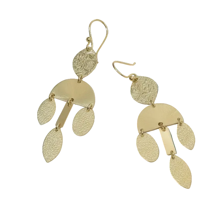 Aurex brass earring