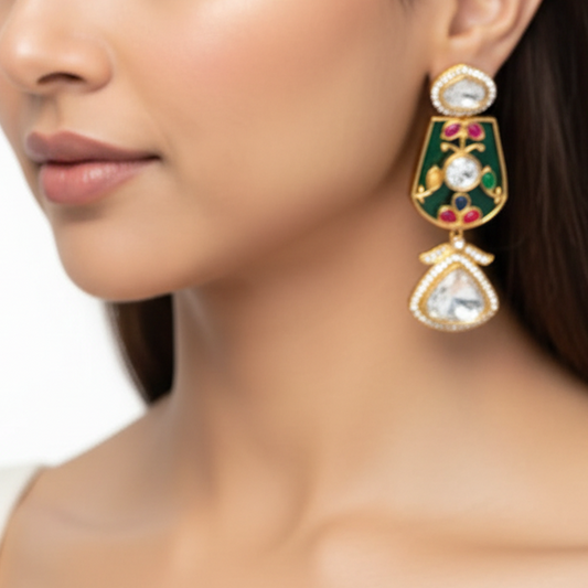 Green Piya earrings