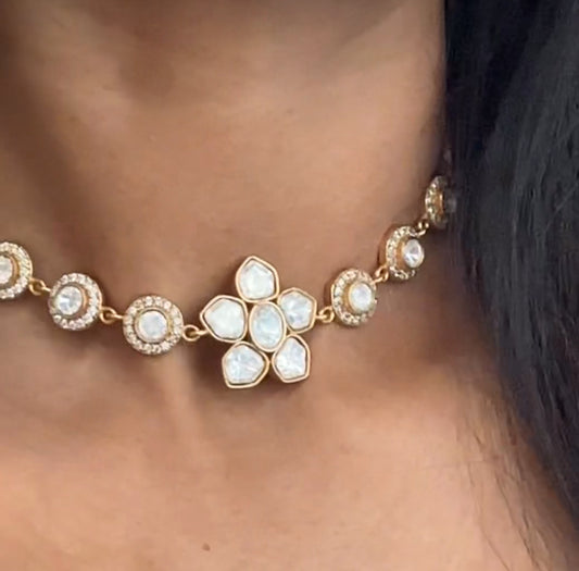 Basanti polki choker