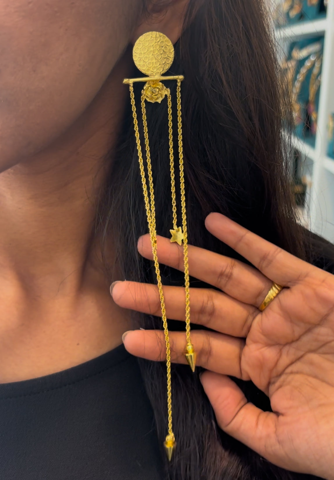 Glam Paloma tassel earrings