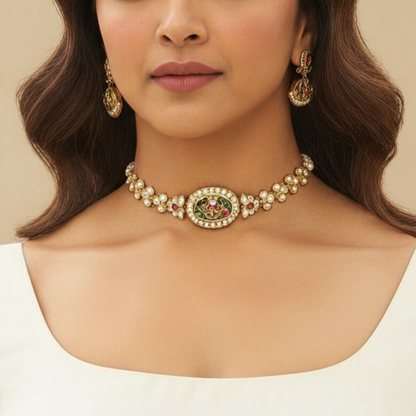 Mint Darya Choker Set