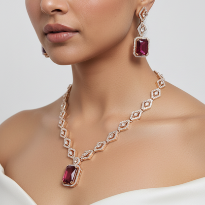 Ruby Bella Necklace set