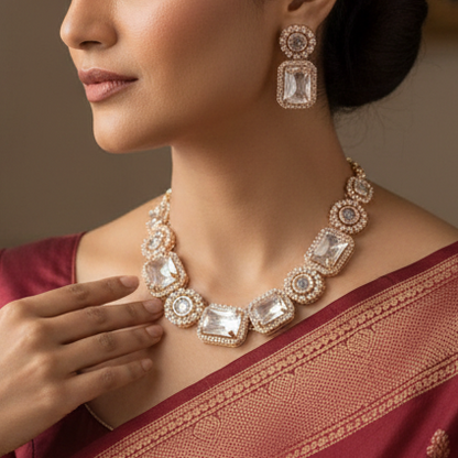 White Melina Choker set