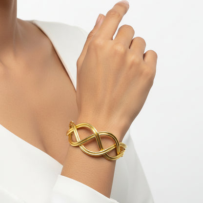 Braided Handcuff Bracelet