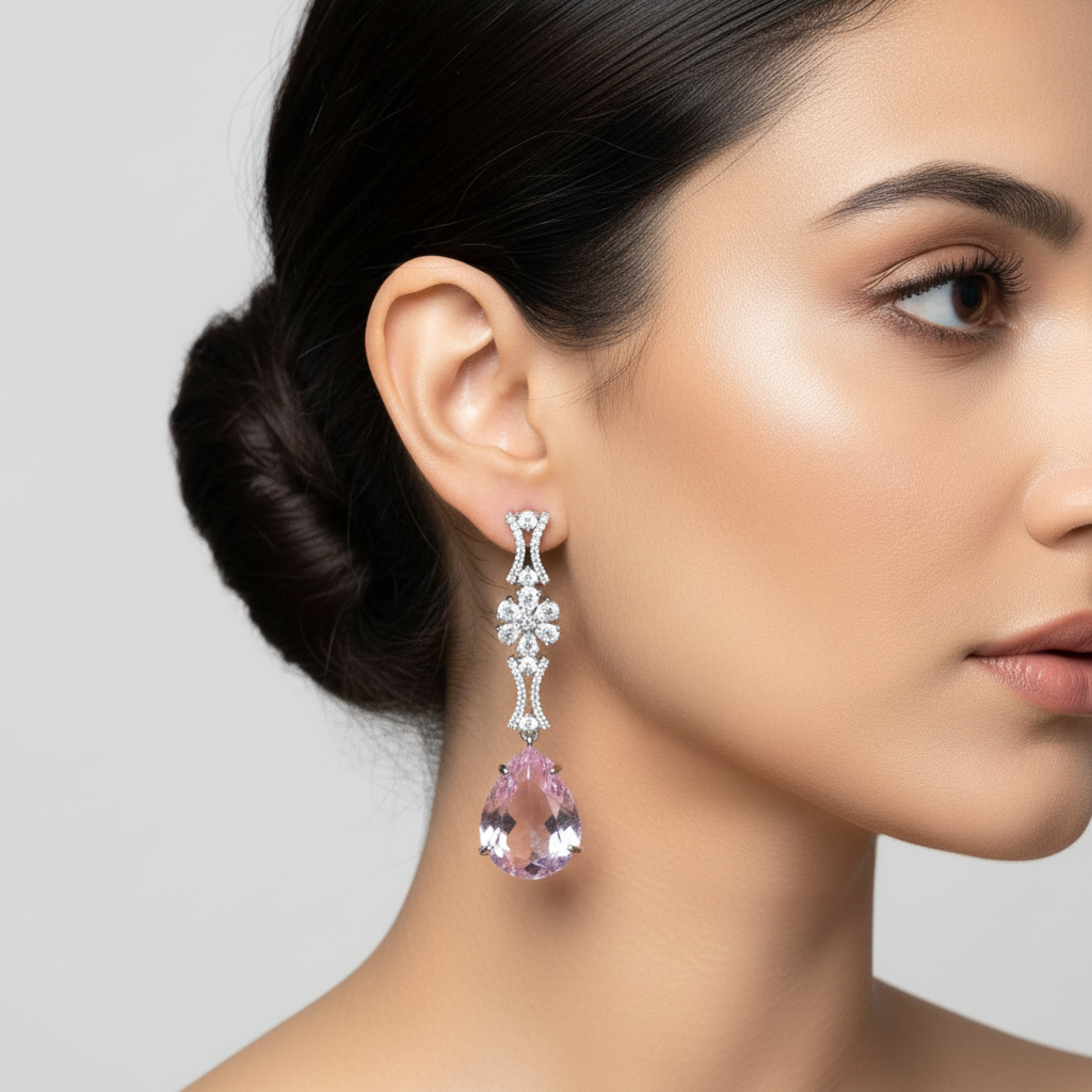 Blush Drop Necklace set