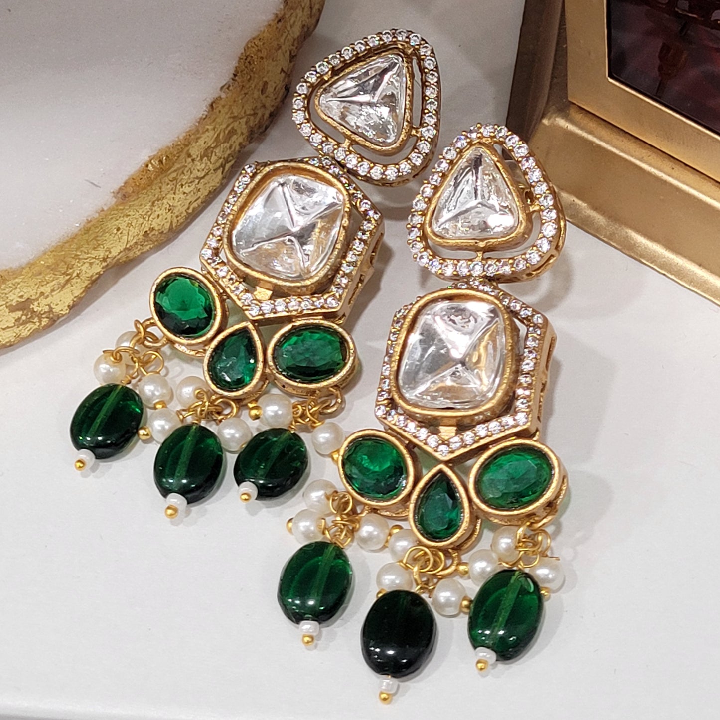 Green Deepika Necklace Set