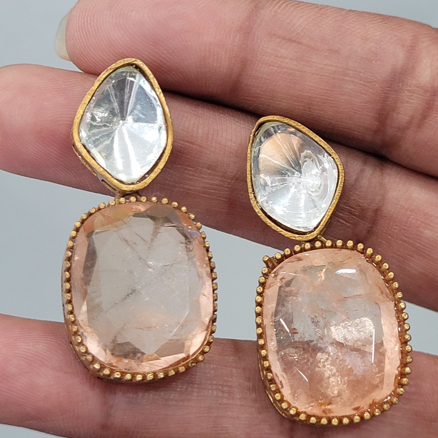 Peach Rehani Necklace Set