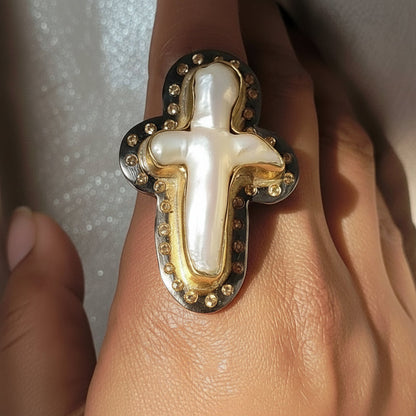 Glam Holy Baroque statement ring